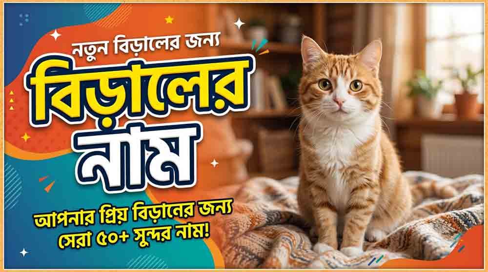 500+ বিড়ালের নাম: ছেলে ও মেয়ে বিড়ালের সুন্দর নামের তালিকা