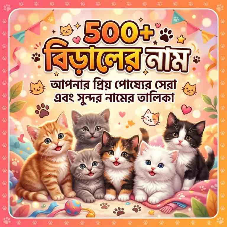 ছেলে ও মেয়ে বিড়ালের নাম